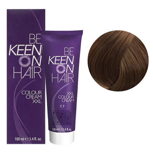 7/7 блондин каштановий Стійка крем-фарба для волосся, 100 мл Colour Cream XXL KEEN
