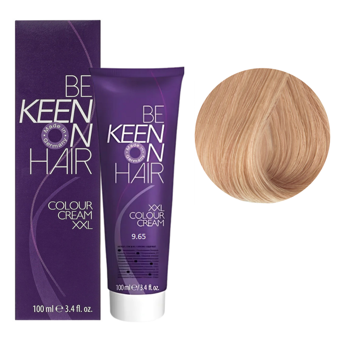 9/65 дуже світлий блондин фіолетово-червоний Стійка крем-фарба для волосся, 100 мл Colour Cream XXL KEEN