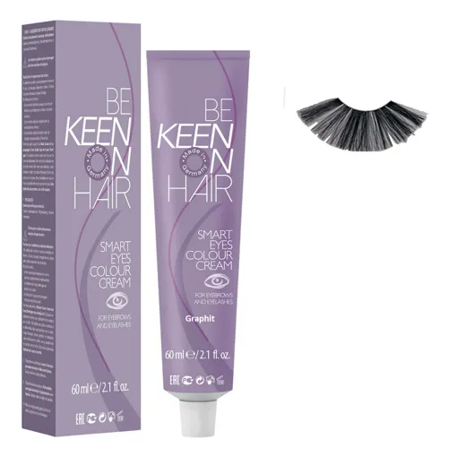 Крем-фарба для брів та вій Графіт (Graphit), 60 мл Colour Cream SMART EYES KEEN