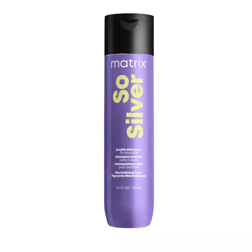 Шампунь для нейтралізації жовтизни волосся, 300 мл Purple Shampoo So Silver Total Results MATRIX   