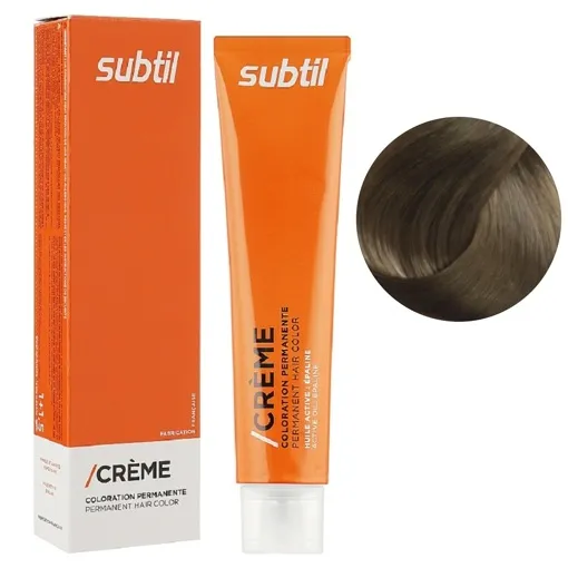 8 світло-русявий Стійка фарба 60 мл CREME Permanent Hair Color Subtil  