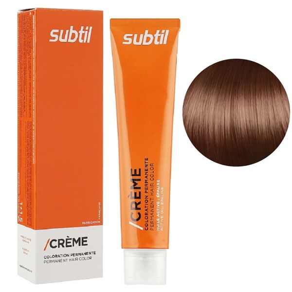 7/35 блондин золотисто-махагоновий Стійка фарба 60 мл CREME Permanent Hair Color Subtil  