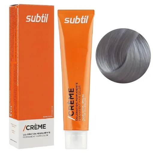 12/12 SE суперосвітлюючий попелясто-перламутровий блондин Стійка фарба 60 мл CREME Permanent Hair Color Subtil  
