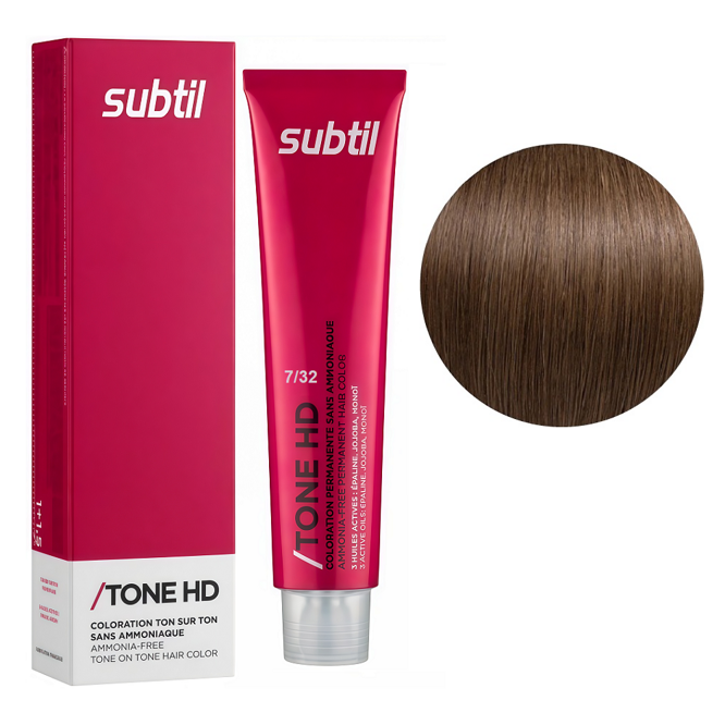 7/32 пісок Безаміачна крем-фарба для тонування волосся на лужній основі, 60 мл TONE HD SUBTIL