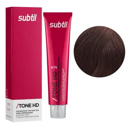 6/75 махагон Безаміачна крем-фарба для тонування волосся на лужній основі, 60 мл TONE HD SUBTIL