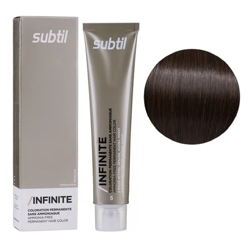 5 світлий шатен Безаміачна стійка крем-фарба для волосся, 60 мл Permanent Hair Color INFINITE SUBTIL