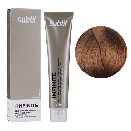7/35 блондин золотистий червоне дерево Безаміачна стійка крем-фарба для волосся, 60 мл Permanent Hair Color INFINITE SUBTIL