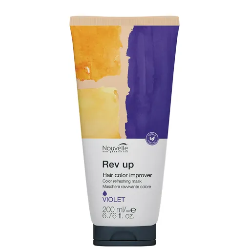 Маска тонувальна для підтримки кольору волосся, 200 мл VIOLET (Фіолетовий) Color refreshing mask Rev up Nouvelle (оновлений дизайн)
