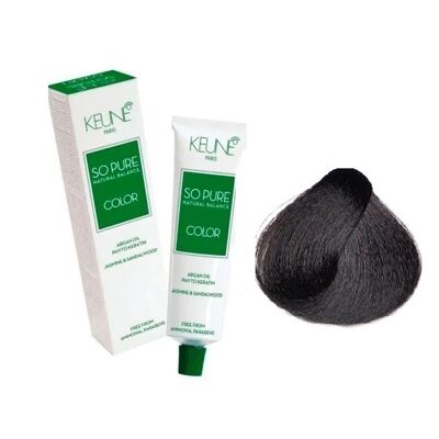 3 Темно-коричневий натуральний Фарба для волосся перманентна без аміаку, 60 мл SO PURE Color KEUNE