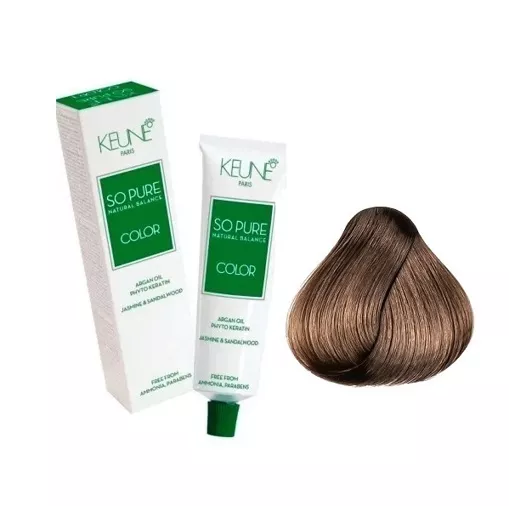 7/32 Середній блондин золотисто-перламутровий Фарба для волосся перманентна без аміаку, 60 мл SO PURE Color KEUNE
