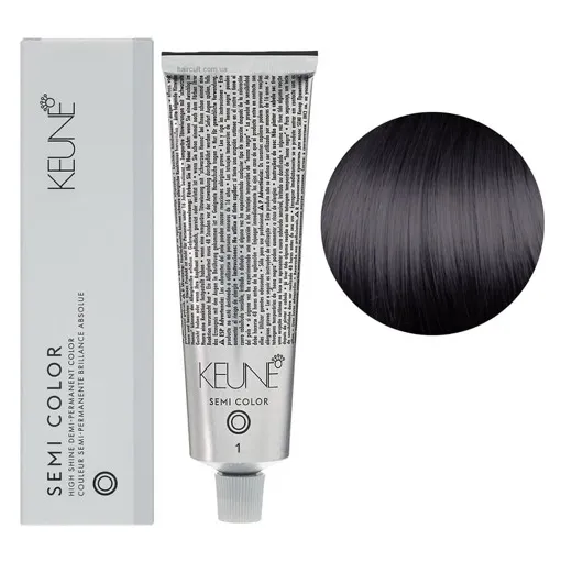 1 Чорний натуральний Фарба для тонування волосся без аміаку,  60 мл Demi-Permanent Color SЕМІ COLOR KEUNE