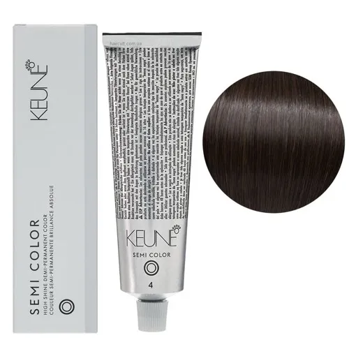 4 Середньо-коричневий натуральний Фарба для тонування волосся без аміаку,  60 мл Demi-Permanent Color SЕМІ COLOR KEUNE
