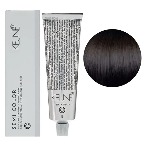 5 Світло-коричневий натуральний Фарба для тонування волосся без аміаку,  60 мл Demi-Permanent Color SЕМІ COLOR KEUNE