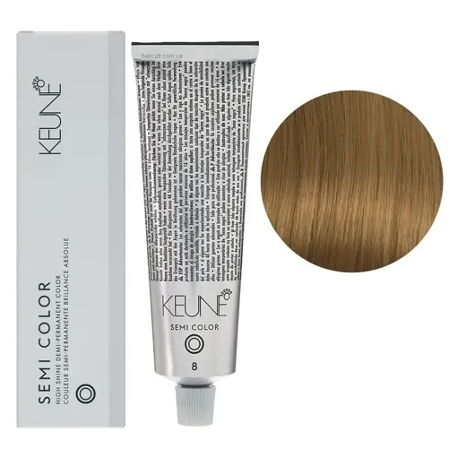 8 Світлий блондин натуральний Фарба для тонування волосся без аміаку,  60 мл Demi-Permanent Color SЕМІ COLOR KEUNE