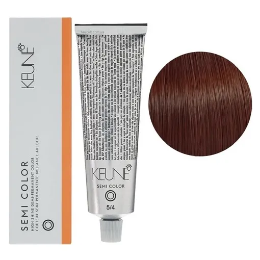 5/4 Світло-коричневий мідний Фарба для тонування волосся без аміаку,  60 мл Demi-Permanent Color SЕМІ COLOR KEUNE
