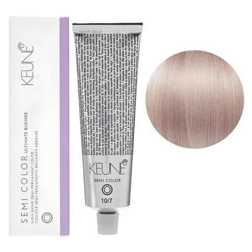 10/7 Платиновий блондин фіолетовий Фарба для тонування волосся без аміаку,  60 мл Demi-Permanent Color SЕМІ COLOR KEUNE