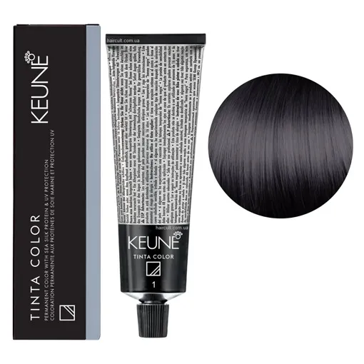 1 Чорний натуральний Фарба перманентна для волосся,  60 мл Permanent Color TINTA COLOR KEUNE 