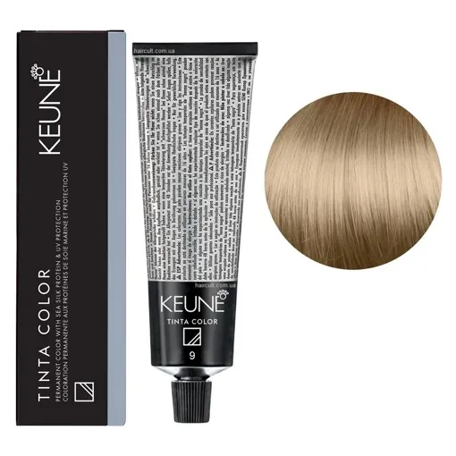9 Дуже світлий блондин натуральний Фарба перманентна для волосся,  60 мл Permanent Color TINTA COLOR KEUNE