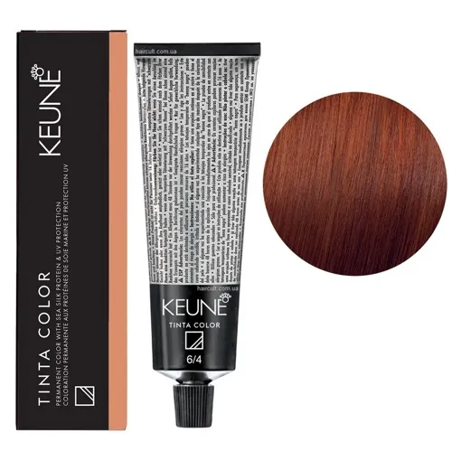 6/4 Темний блондин мідний Фарба перманентна для волосся,  60 мл Permanent Color TINTA COLOR KEUNE