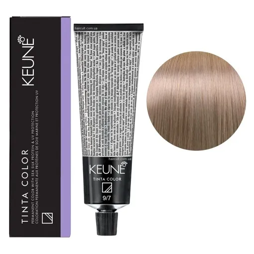9/7 Дуже світлий блондин фіолетовий Фарба перманентна для волосся,  60 мл Permanent Color TINTA COLOR KEUNE