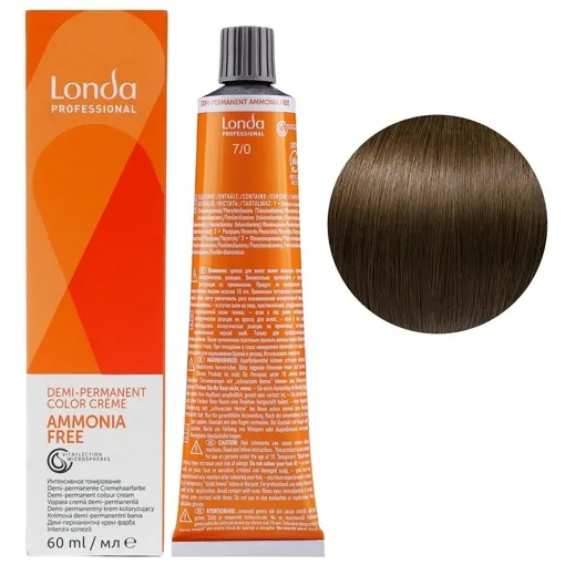 7/0 середній блондин Демі-перманентна фарба без аміаку, 60 мл Demi-Permanent Color Londa Professional