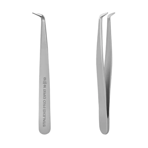 Пінцет для брів EXPERT 10 TYPE 12 (вигнутий) TE-10/12 STALEKS PRO