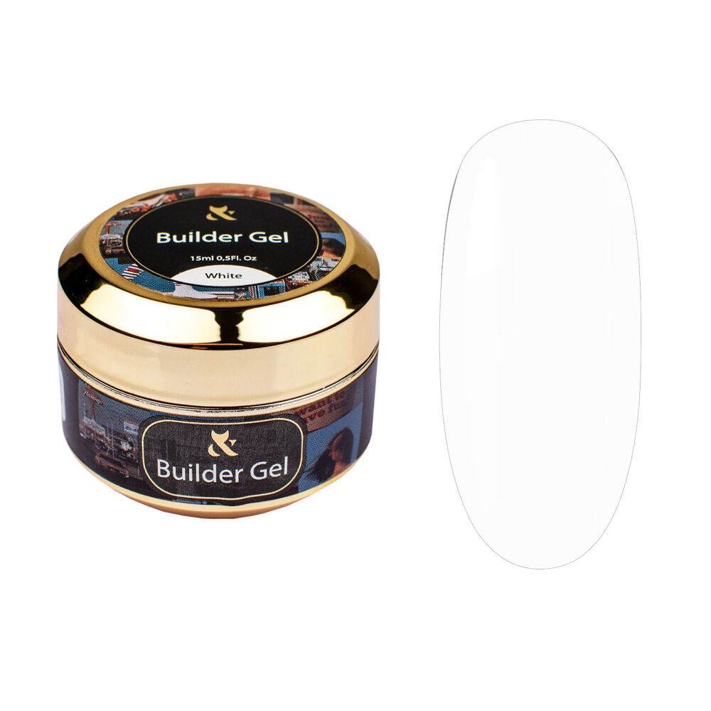 F.O.X  Builder Gel Сover Гель моделюючий 3-фазний 15мл White