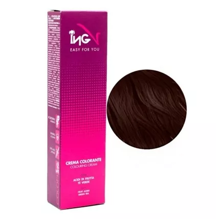 5М світло-каштановий матовий Крем-фарба для волосся стійка, 100 мл Colouring Cream ING