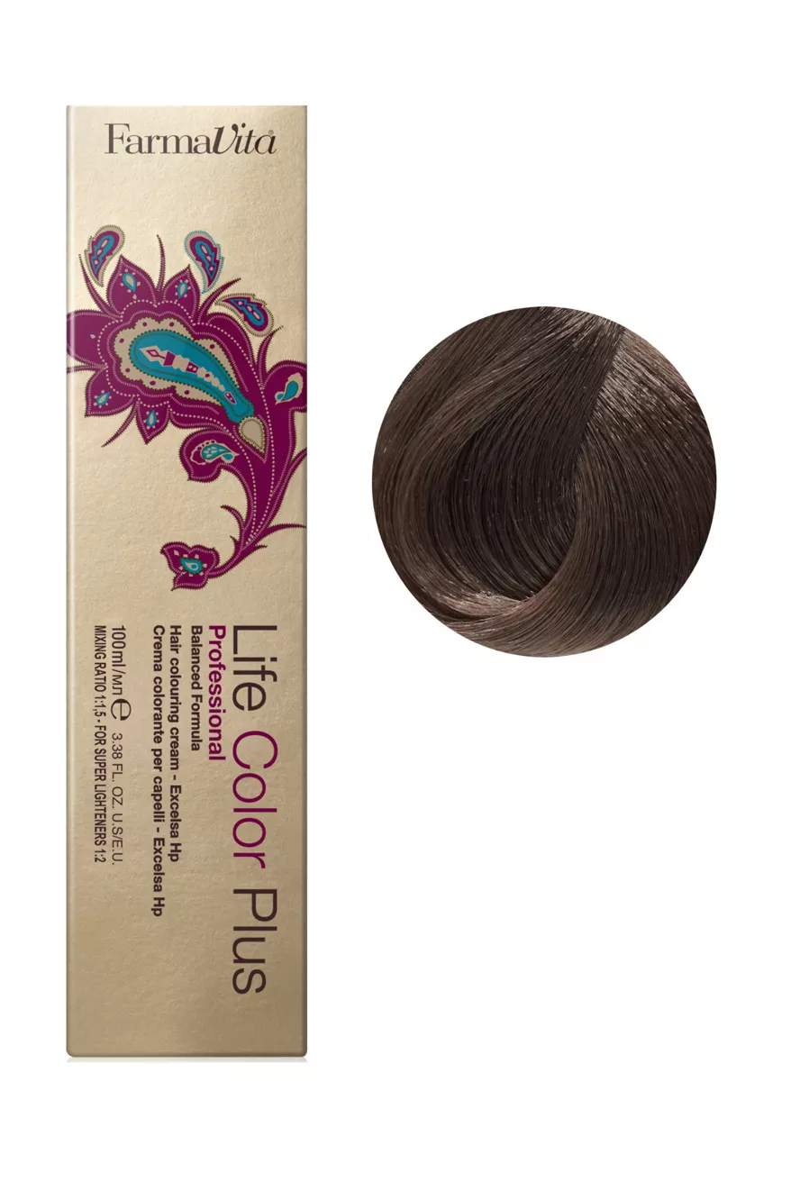 7/72 (7/82)  блондин коричнево-перламутровий Фарба для волосся 100 мл.Life Color Plus FarmaVita