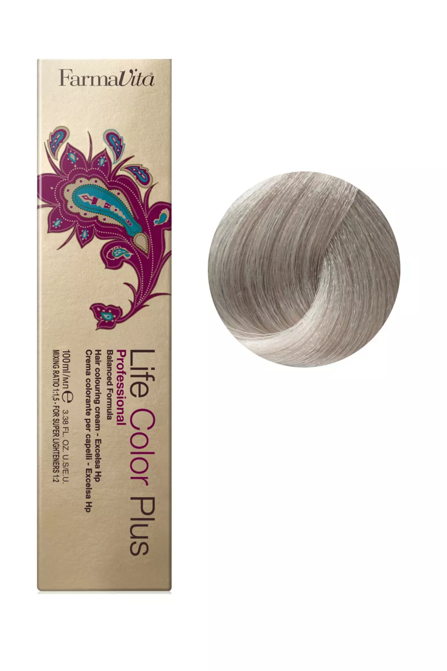 10/72 (10/82) платиновий блондин коричнево-перламутровий Фарба для волосся 100 мл.Life Color Plus FarmaVita
