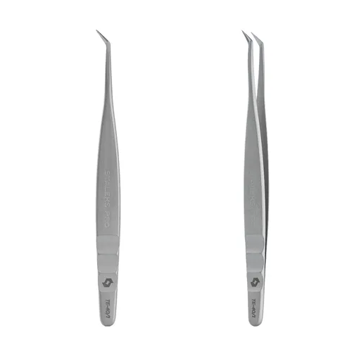Пінцет професійний для вій EXPERT 40 TYPE 1 (L-образний, 50°) TE-40/1 STALEKS PRO