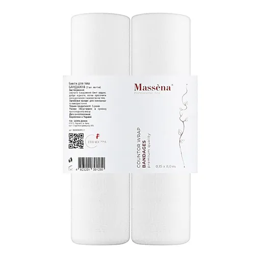 Бинт для бандажного обгортання еластичний (для косметичних процедур) Countor Wrap Bandages Massena