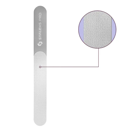 Пилка для нігтів ШИРОКА ПРЯМА З РУЧКОЮ лазерна EXPERT 11 (165 мм) FE-11-165 STALEKS PRO