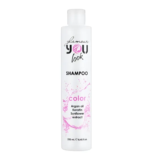 Шампунь для фарбованого та пошкодженого волосся, 250 мл COLOR SHAMPOO Glamour You look Professional