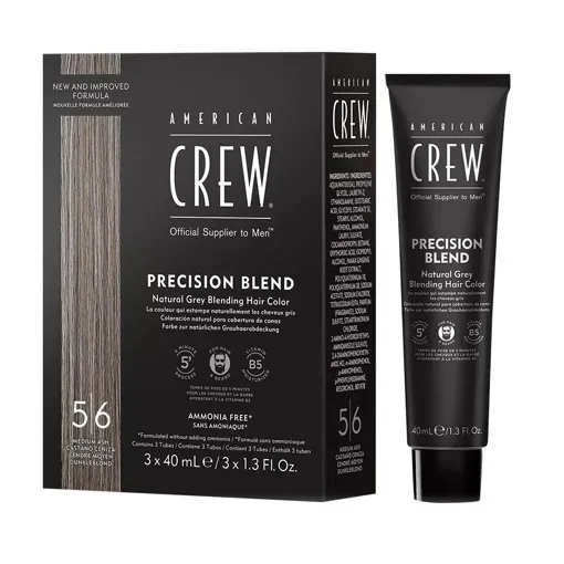 Система маскування сивини (камуфляж) Відтінок: 5-6, MEDIUM ASH, 3*40 мл Precision Blend American Crew