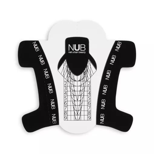 НУБ (NUB) Форми нижні універсальні для нарощення (pvc-пластик) 300шт прозорі