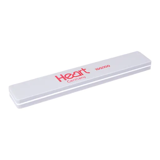 Баф-шліфувальник для нігтів 100/100 грит прямокутний Heart