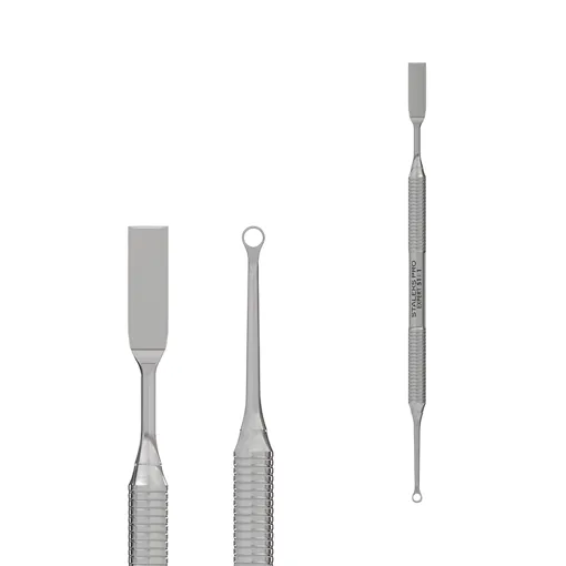 Лопатка манікюрна EXPERT 51 TYPE 1 (пушер плаский прямий та кільце) PE-51/1 STALEKS PRO