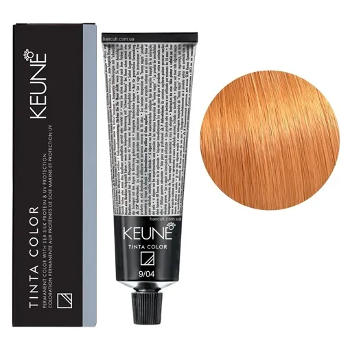 9/04 Дуже світлий блондин мідний натуральний Фарба перманентна для волосся,  60 мл Permanent Color TINTA COLOR KEUNE