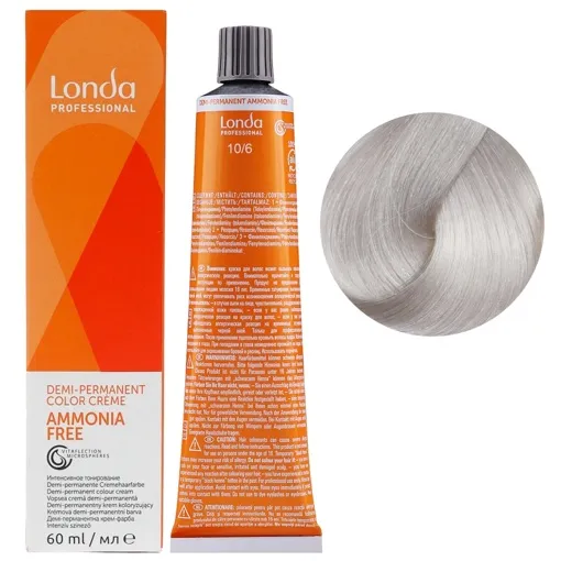 10/6 яскравий блондин фіолетовий Демі-перманентна фарба без аміаку, 60 мл Demi-Permanent Color Londa Professional