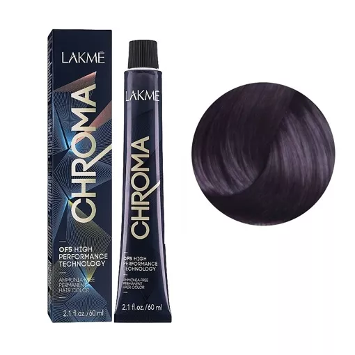 4/22 Крем-фарба для волосся перманентна без аміаку, 60мл Ammonia Free Permanent color CHROMA LAKME