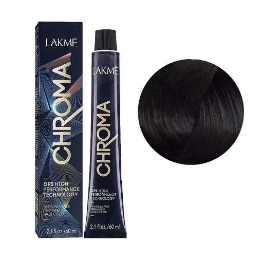 4/65 Крем-фарба для волосся перманентна без аміаку, 60мл Ammonia Free Permanent color CHROMA LAKME