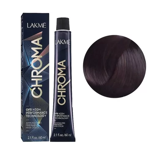 4/99 Крем-фарба для волосся перманентна без аміаку, 60мл Ammonia Free Permanent color CHROMA LAKME