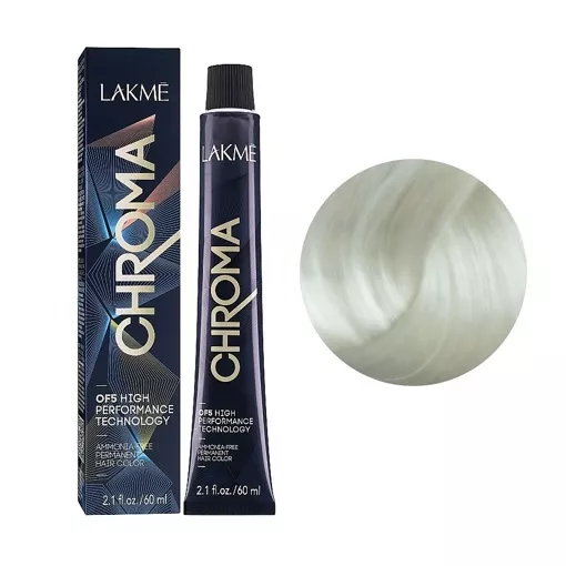0/00 MIX (Освітлювач)  Крем-фарба для волосся перманентна без аміаку, 60мл Ammonia Free Permanent color CHROMA LAKME