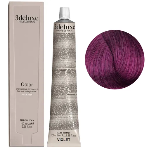 Violet Mix (Фіолетовий коректор) Фарба для волосся, 100 мл Permanent Hair Color 3Deluxe Professional 