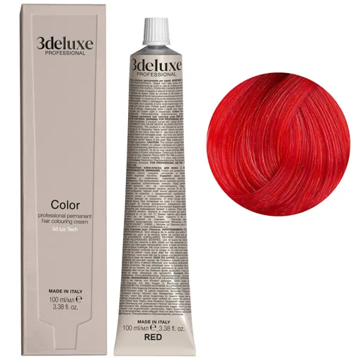 Red Mix (Червоний коректор) Фарба для волосся, 100 мл Permanent Hair Color 3Deluxe Professional