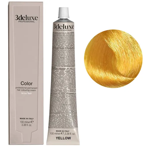 Yellow Mix (Жовтий коректор) Фарба для волосся, 100 мл Permanent Hair Color 3Deluxe Professional 