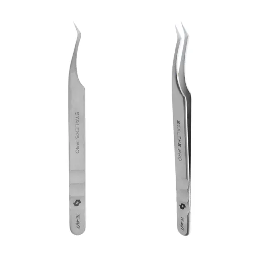 Пінцет професійний для вій EXPERT 41 TYPE 7 (L-образний, 30°) TE-41/7 STALEKS PRO