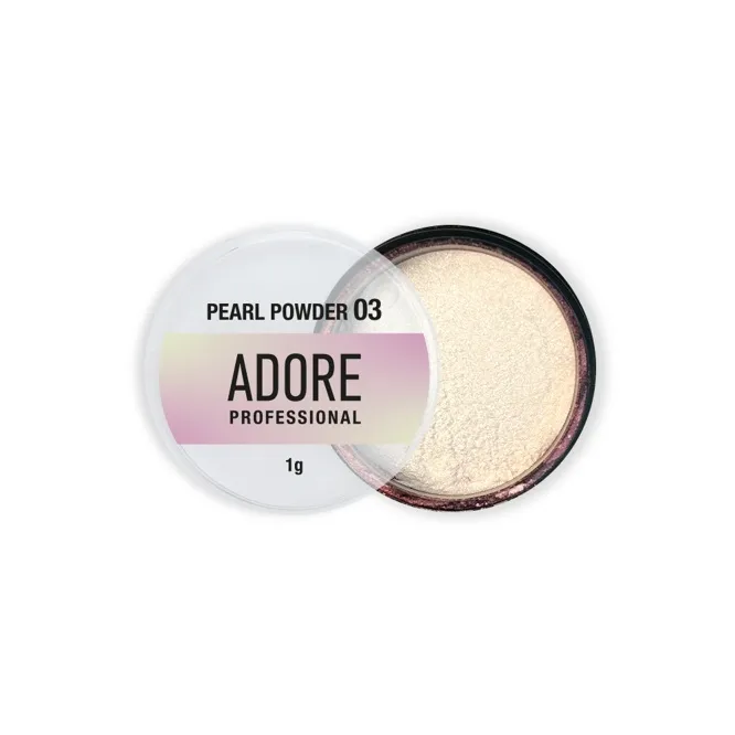Втирка-перлинна для нігтів, 1 г №03 Pearl Powder ADORE