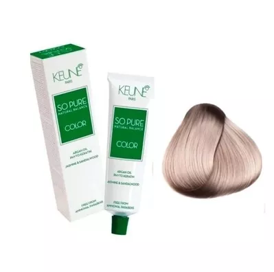 9/25 Дуже світлий блондин перламутрово-махагоновий Фарба для волосся перманентна без аміаку, 60 мл SO PURE Color KEUNE
